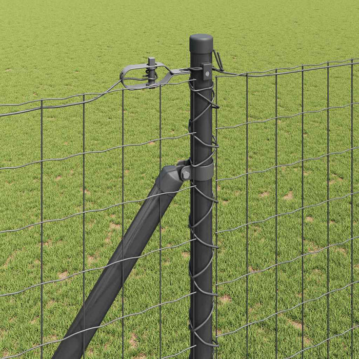 Îngrădire cu stâlpi Gri 1.6 x 10 m Oțel - WALTI WALTI