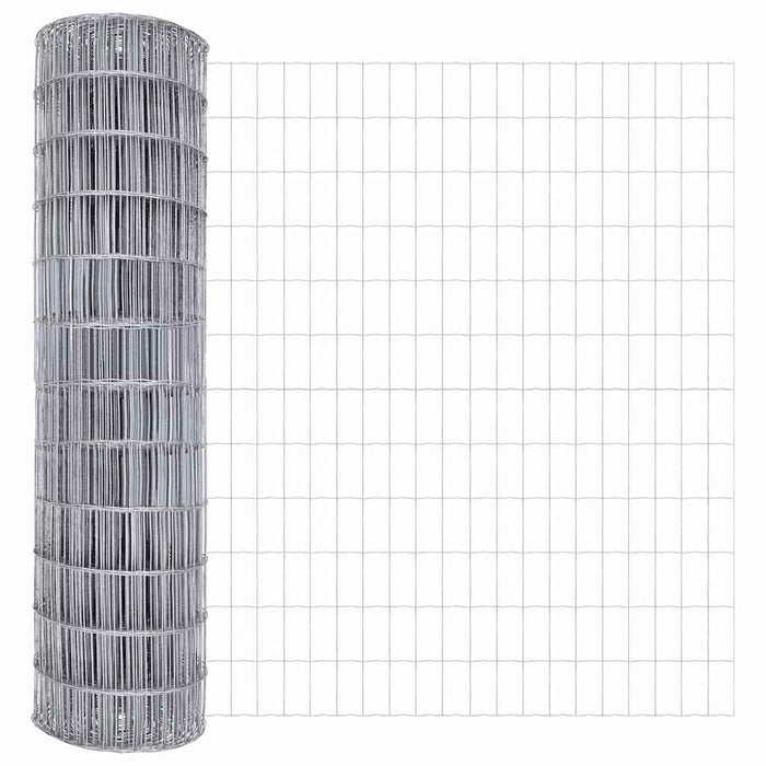 Îngrădire cu stâlpi Argintiu 1.5 x 10 m Oțel - WALTI WALTI