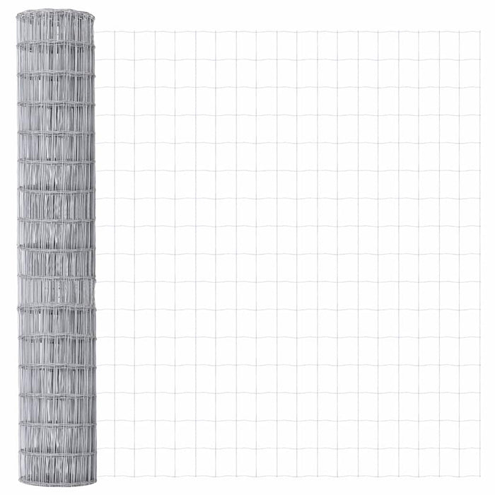 Îngrădire cu stâlpi Argintiu 1.5 x 10 m Oțel - WALTI WALTI