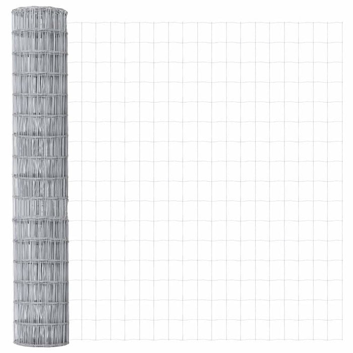 Îngrădire cu stâlpi Argintiu 1.6 x 10 m Oțel - WALTI WALTI