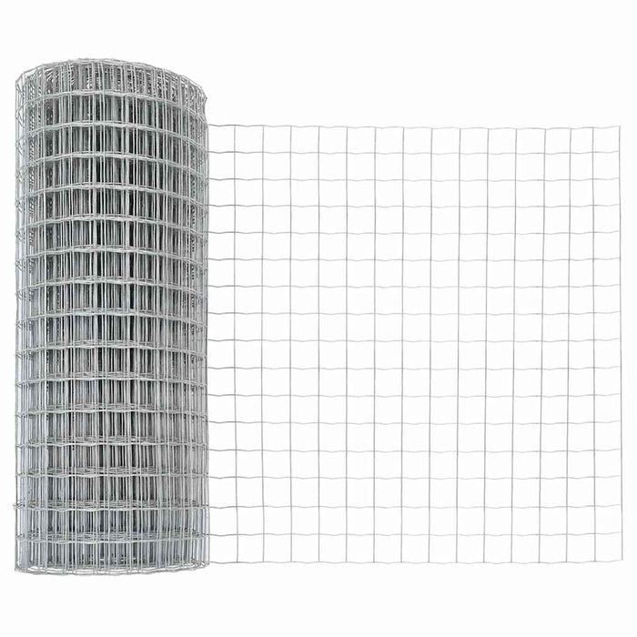 Îngrădire cu stâlpi Argintiu 0.4 x 50 m Oțel - WALTI WALTI