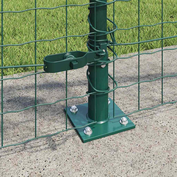 Îngrădire cu stâlpi Verde 0.8 x 10 m Oțel - WALTI WALTI