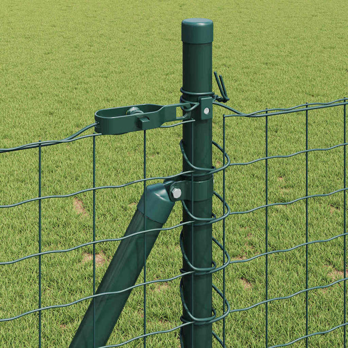 Îngrădire cu stâlpi Verde 0.8 x 10 m Oțel - WALTI WALTI