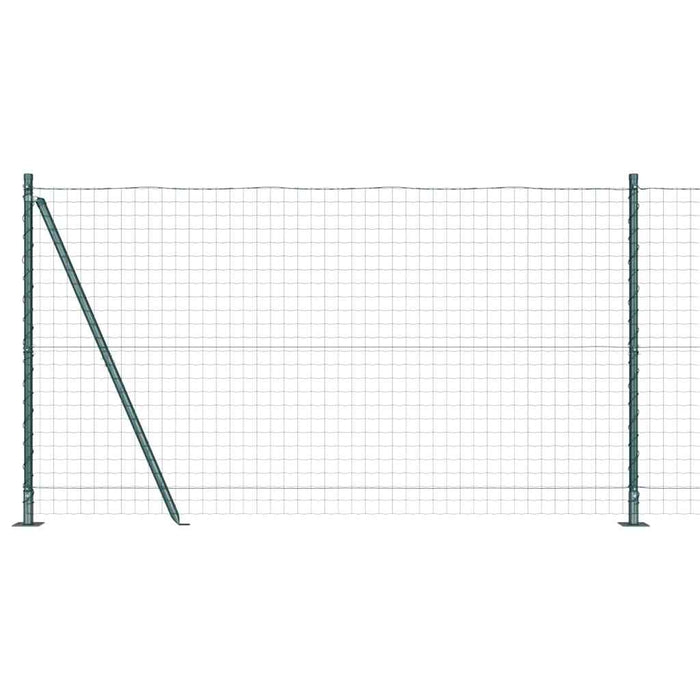 Îngrădire cu stâlpi Verde 1.2 x 10 m Oțel - WALTI WALTI