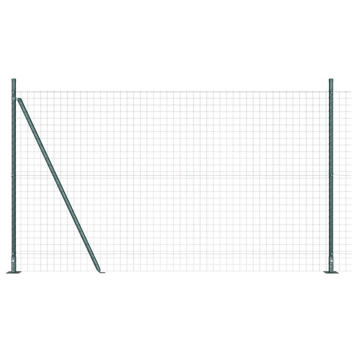 Îngrădire cu stâlpi Verde 1.6 x 10 m Oțel - WALTI WALTI