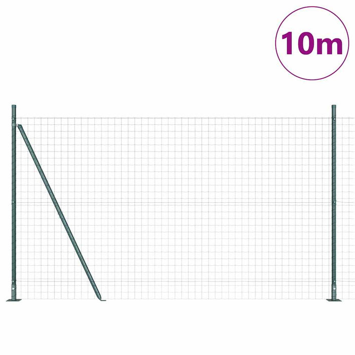 Îngrădire cu stâlpi Verde 1.6 x 10 m Oțel - WALTI WALTI