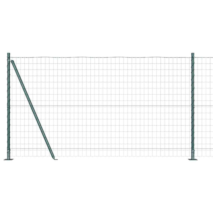 Îngrădire cu stâlpi Verde 1.2 x 10 m Oțel - WALTI WALTI