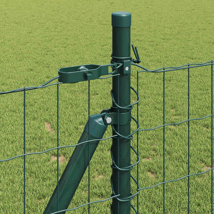 Îngrădire cu stâlpi Verde 0.8 x 10 m Oțel - WALTI WALTI