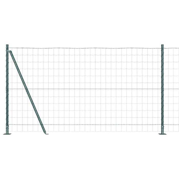 Îngrădire cu stâlpi Verde 1.2 x 10 m Oțel - WALTI WALTI