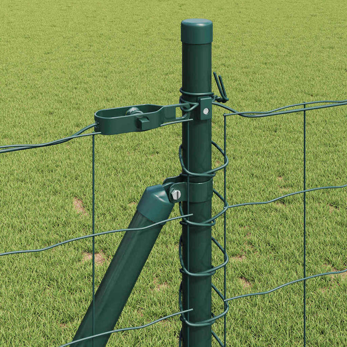 Îngrădire cu stâlpi Verde 0.8 x 10 m Oțel - WALTI WALTI