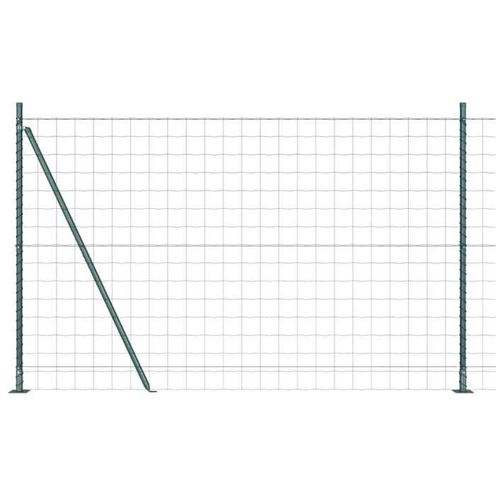 Îngrădire cu stâlpi Verde 1.6 x 10 m Oțel - WALTI WALTI