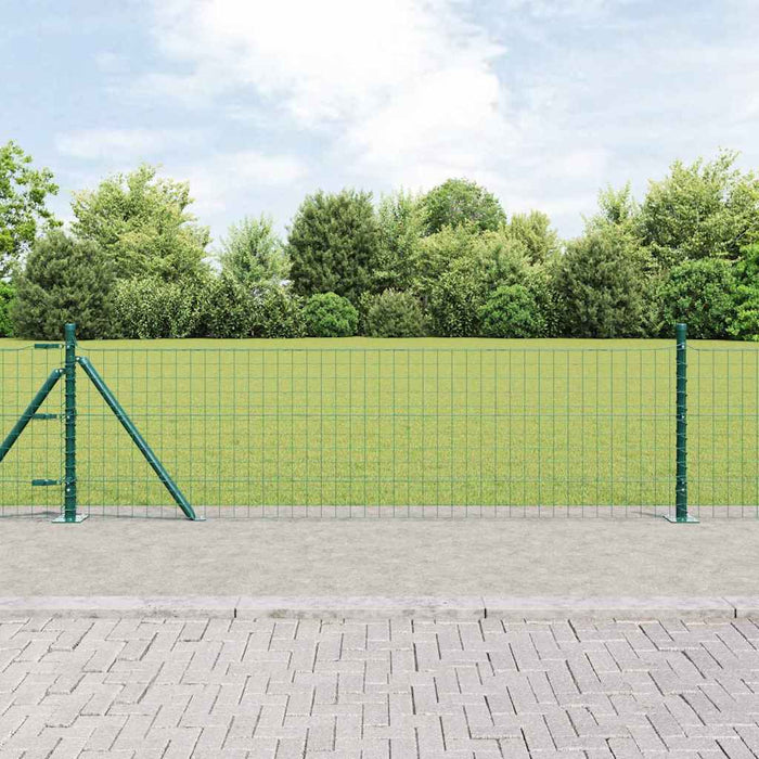 Îngrădire cu stâlpi Verde 0.6 x 25 m Oțel - WALTI WALTI