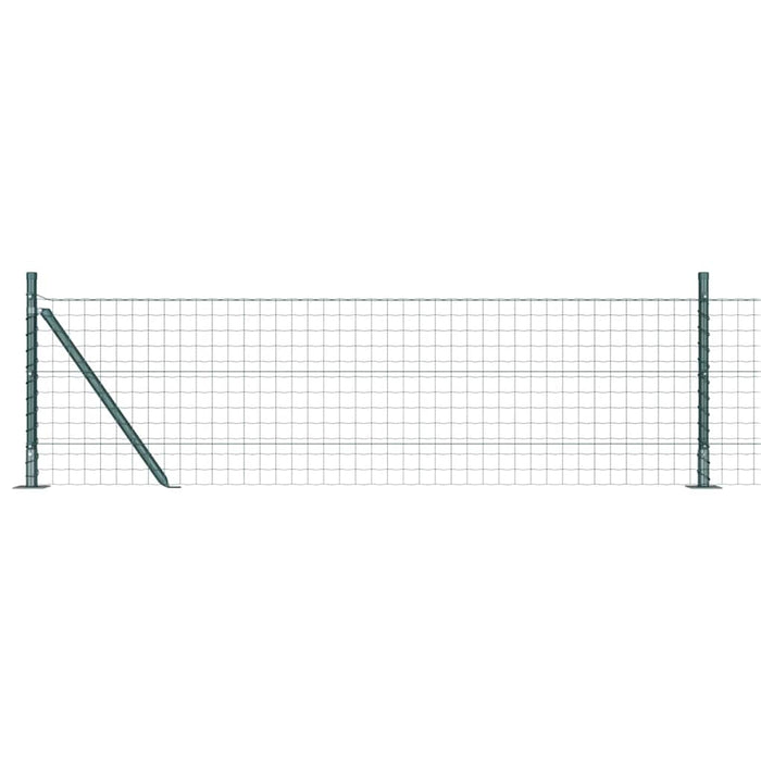 Îngrădire cu stâlpi Verde 0.6 x 25 m Oțel - WALTI WALTI