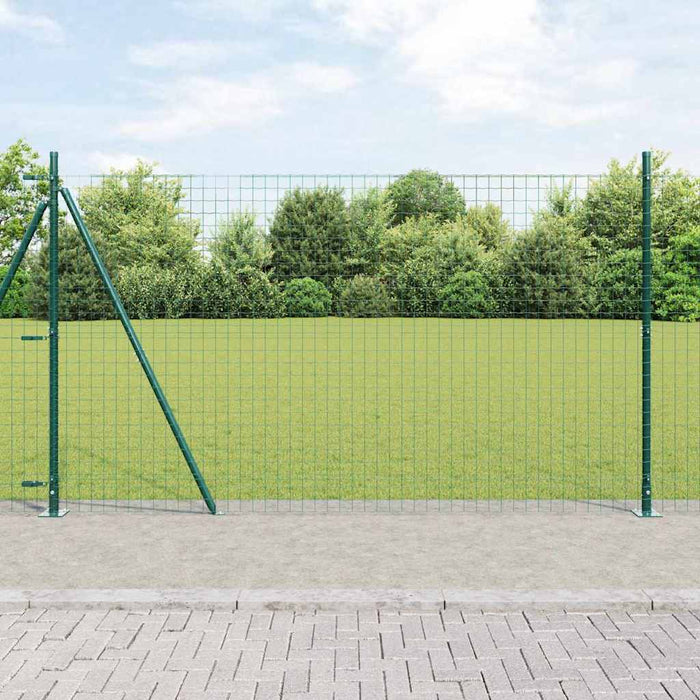 Îngrădire cu stâlpi Verde 1.2 x 25 m Oțel - WALTI WALTI