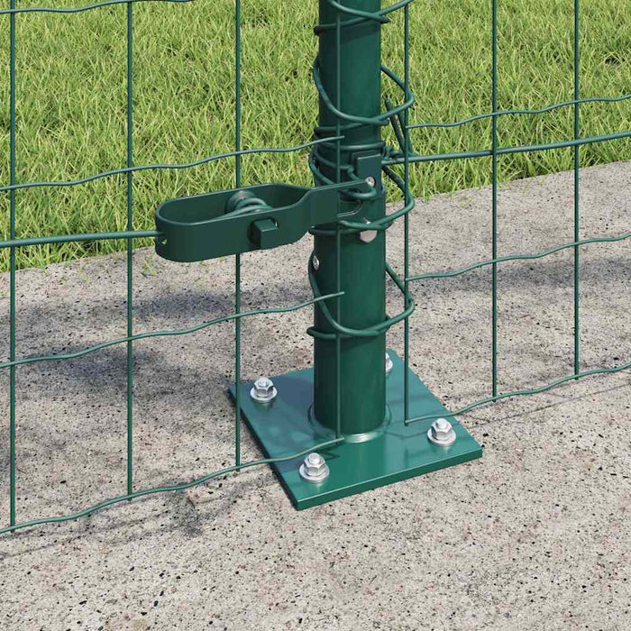 Îngrădire cu stâlpi Verde 0.8 x 25 m Oțel - WALTI WALTI