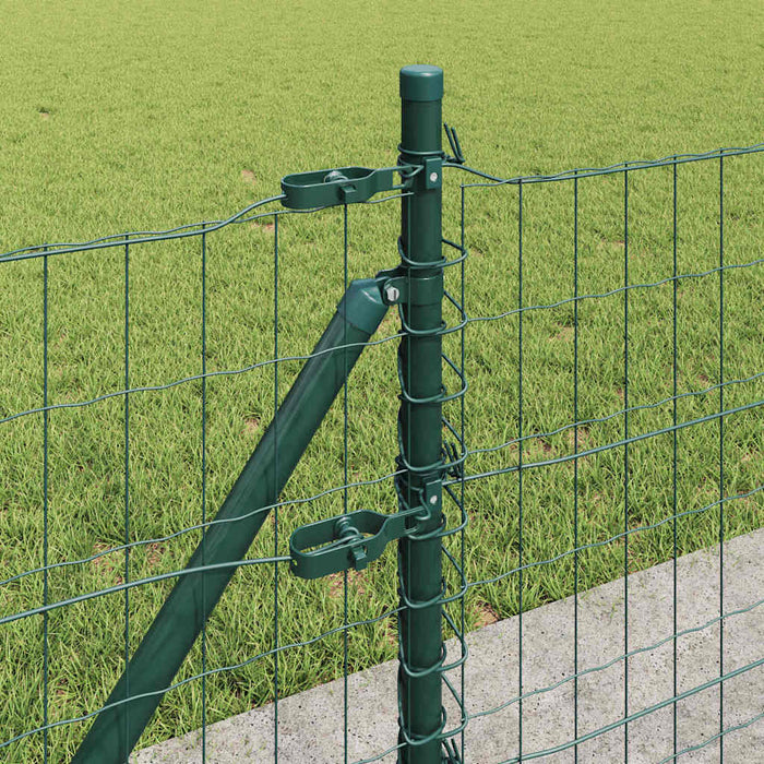Îngrădire cu stâlpi Verde 0.4 x 25 m Oțel - WALTI WALTI
