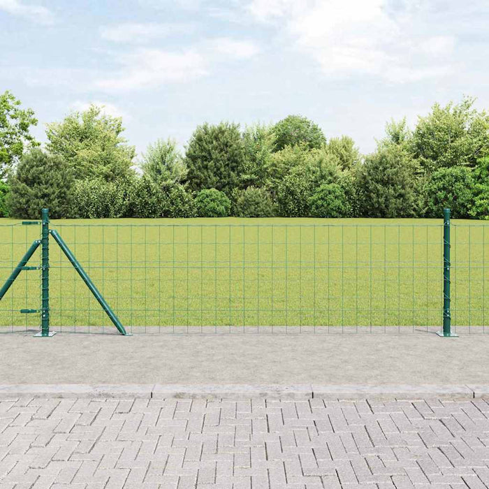 Îngrădire cu stâlpi Verde 0.6 x 25 m Oțel - WALTI WALTI