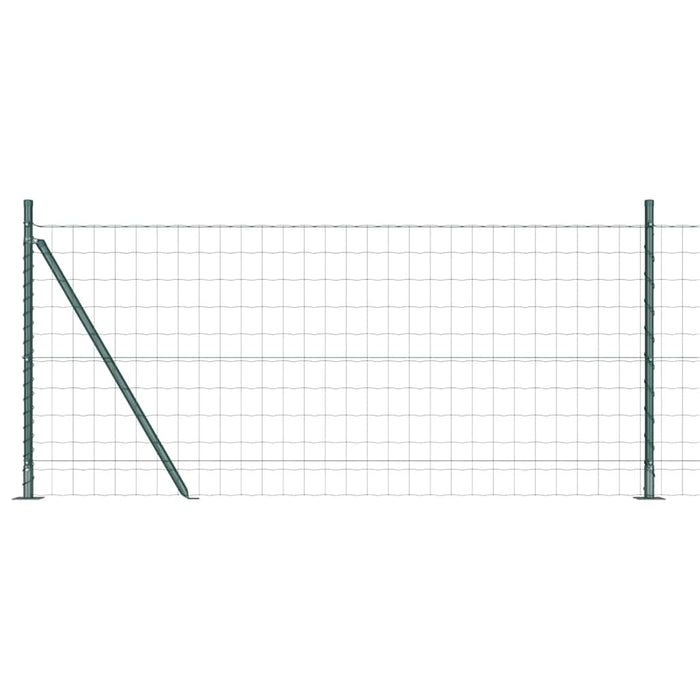 Îngrădire cu stâlpi Verde 0.8 x 25 m Oțel - WALTI WALTI