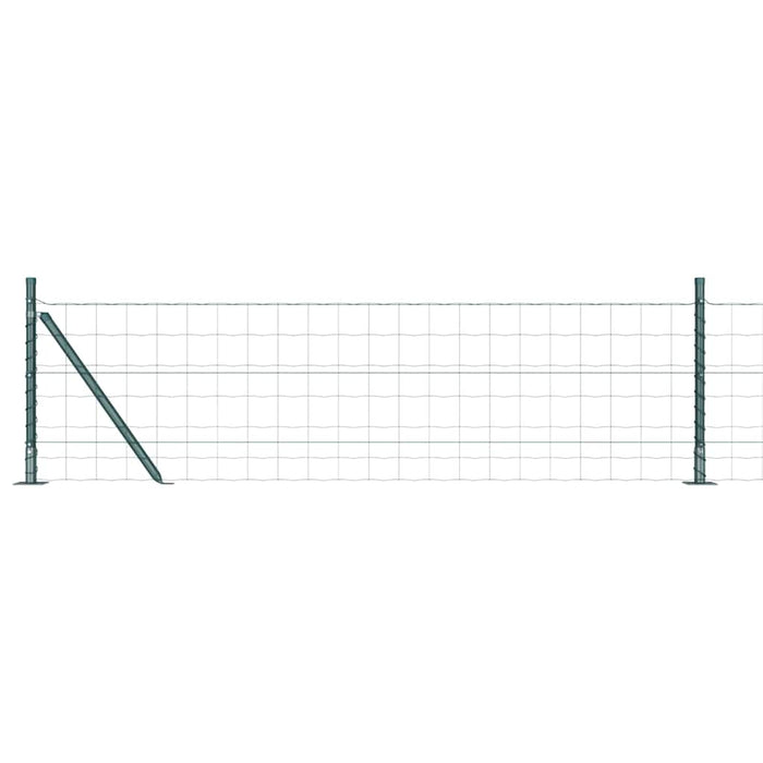 Îngrădire cu stâlpi Verde 0.4 x 25 m Oțel - WALTI WALTI
