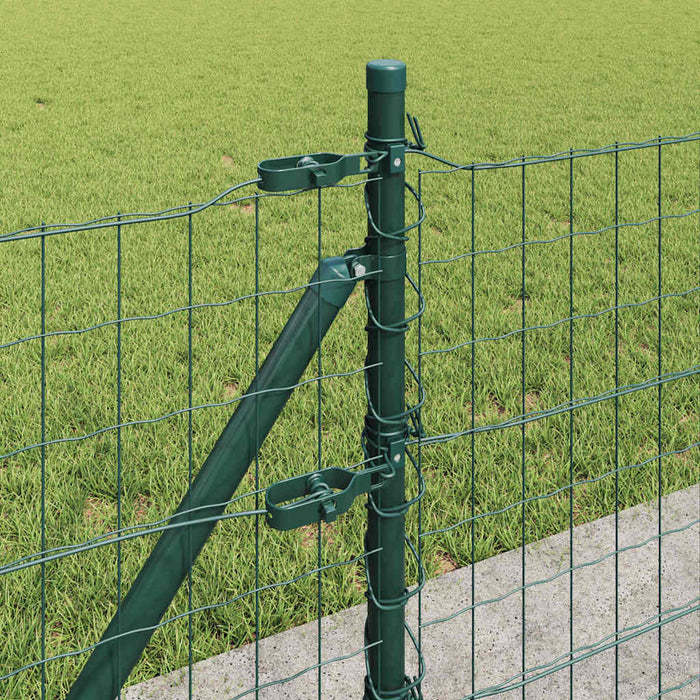 Îngrădire cu stâlpi Verde 0.4 x 50 m Oțel - WALTI WALTI