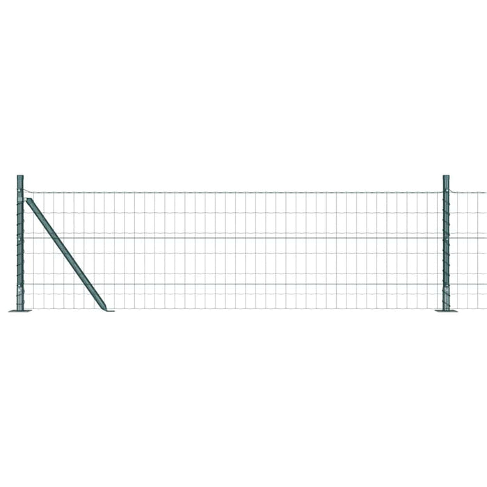 Îngrădire cu stâlpi Verde 0.4 x 50 m Oțel - WALTI WALTI