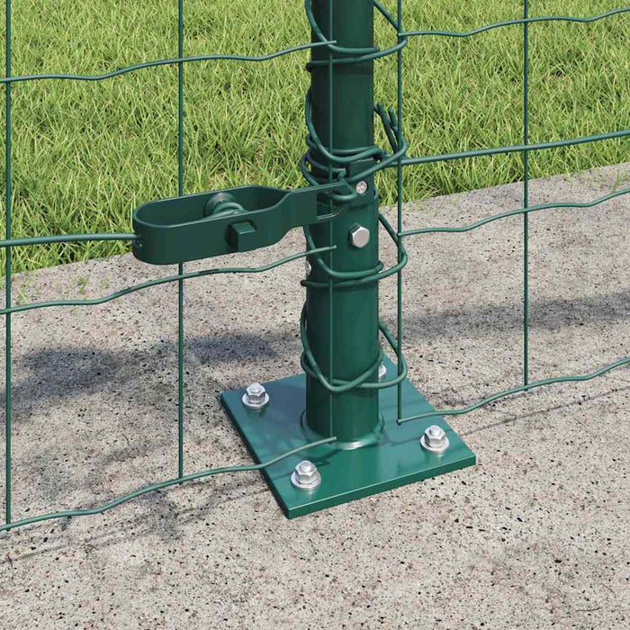 Gard cu Stâlp Verde 0,4 x 50 m Oțel și PVC - WALTI WALTI