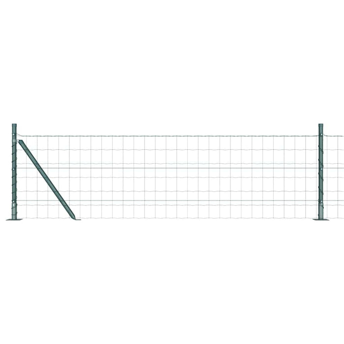 Gard cu Stâlp Verde 0,4 x 50 m Oțel și PVC - WALTI WALTI