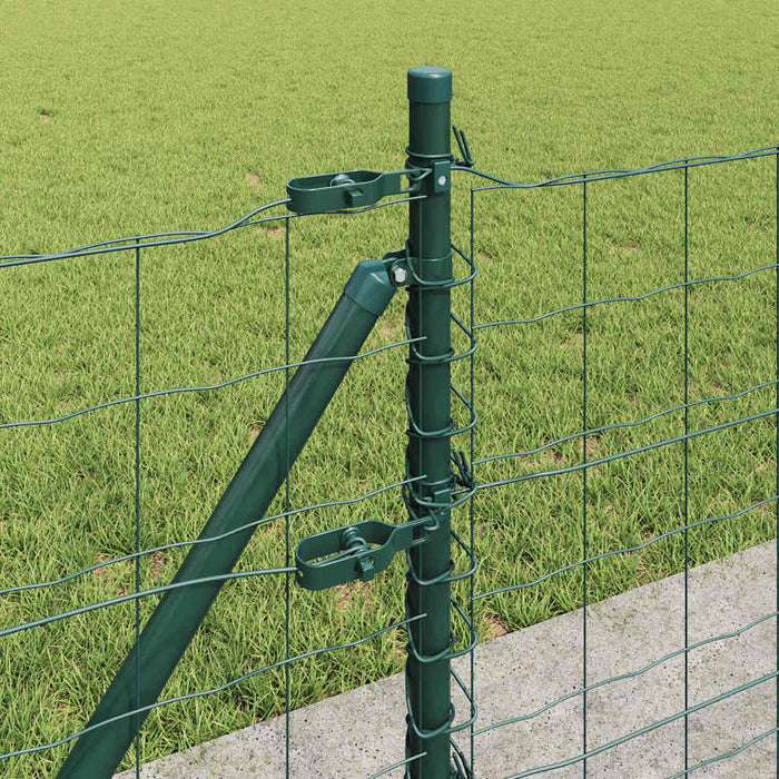Îngrădire cu stâlpi Verde 0.4 x 50 m Oțel - WALTI WALTI