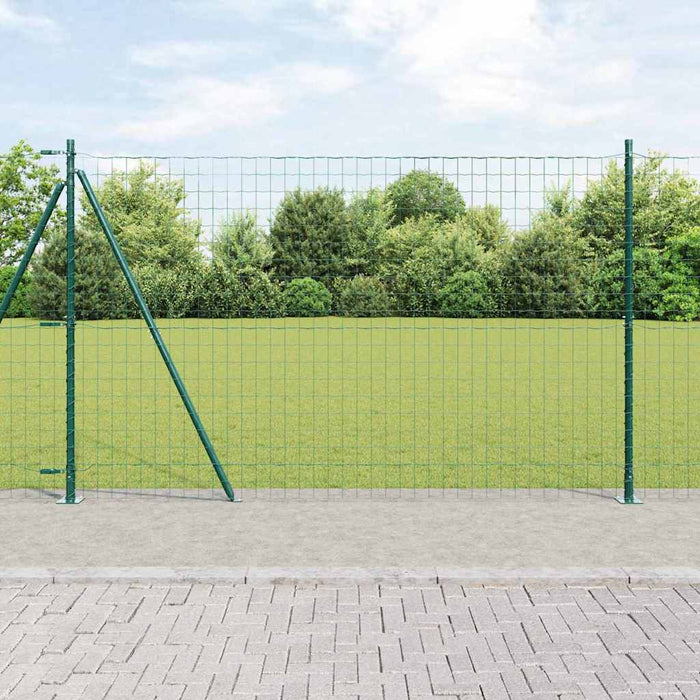 Îngrădire cu stâlpi Verde 1.5 x 10 m Oțel - WALTI WALTI
