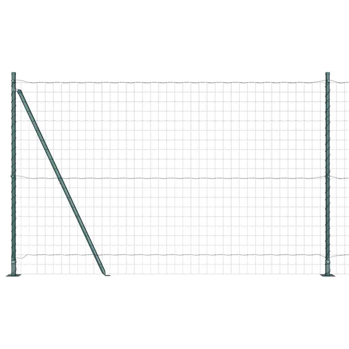 Îngrădire cu stâlpi Verde 1.5 x 10 m Oțel - WALTI WALTI