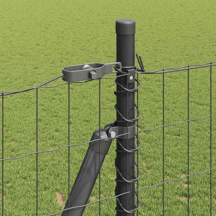 Îngrădire cu stâlpi Gri 1.4 x 10 m Oțel - WALTI WALTI