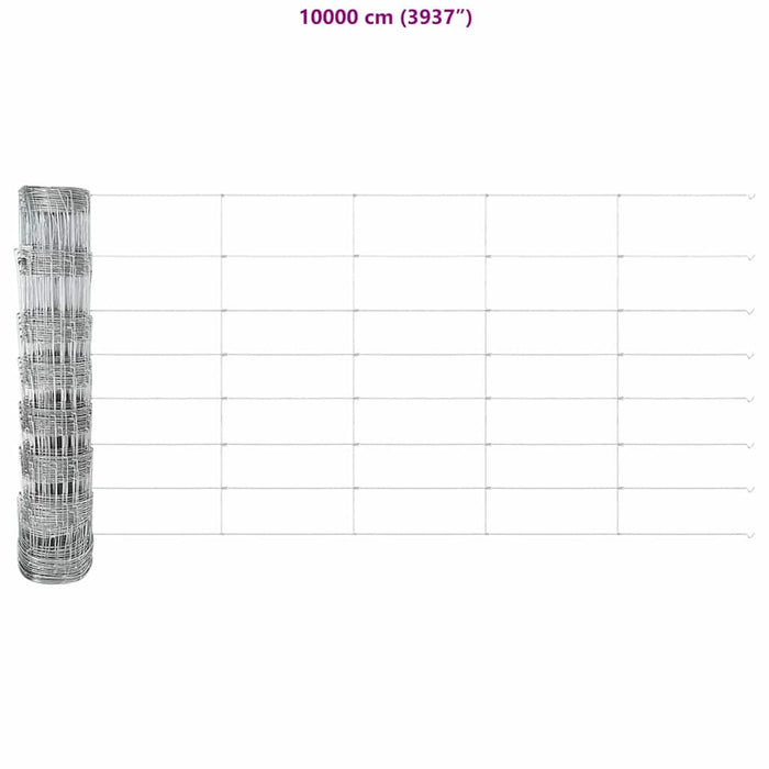 Gard de câmp 0.8 x 25 m din oțel galvanizat - WALTI WALTI