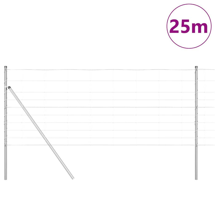 Gard pentru teren, 1x25 m, din oțel galvanizat - WALTI WALTI