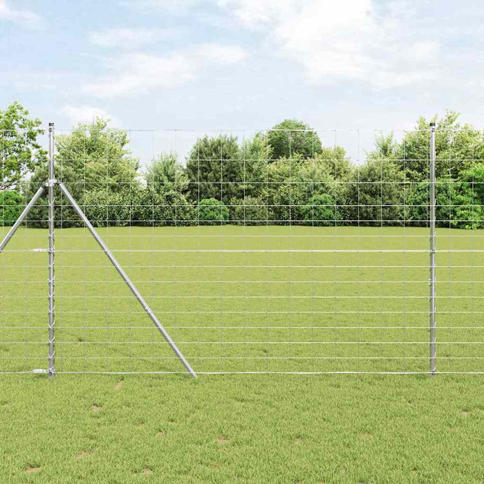 Gard pentru câmp Argintiu 25 x 1.6 m Oțel galvanizat - WALTI WALTI