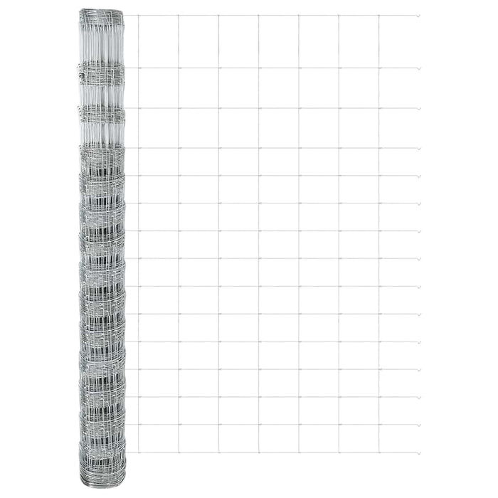 Gard pentru câmp Argintiu 25 x 1.6 m Oțel galvanizat - WALTI WALTI