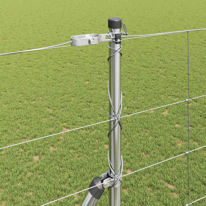 Gard pentru câmp Argintiu 25 x 1.6 m Oțel galvanizat - WALTI WALTI