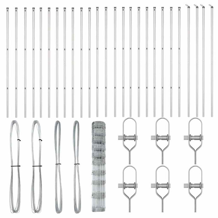 Gard de teren 1,2x50 m din oțel galvanizat - - WALTI WALTI