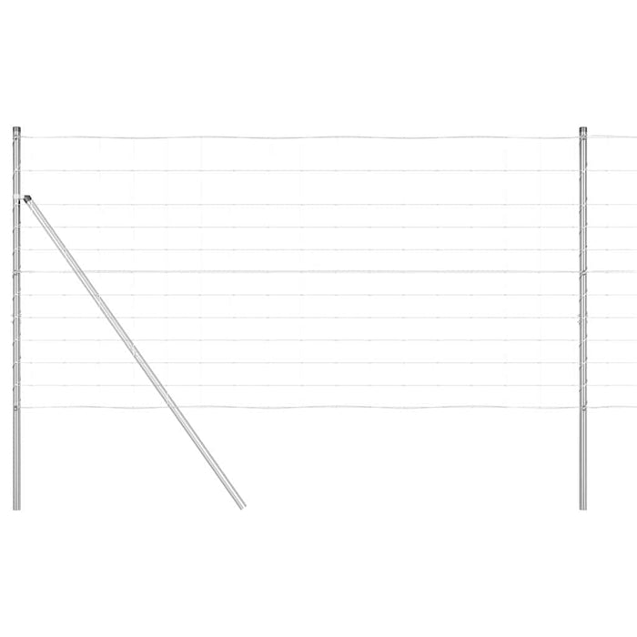 Gard pentru teren 1.2x50 m din oțel galvanizat - WALTI WALTI