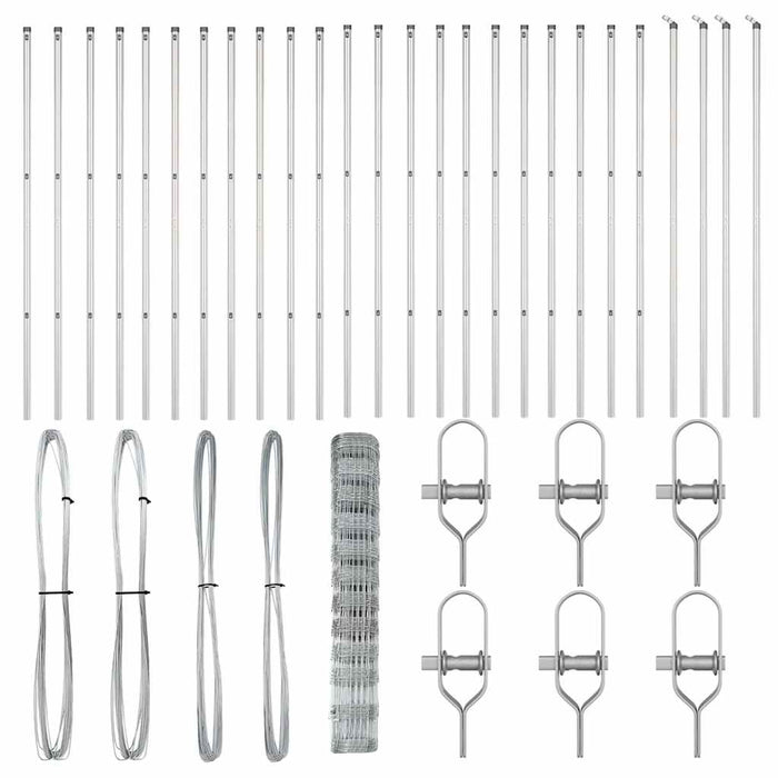 Gard pentru teren 1.2x50 m din oțel galvanizat - WALTI WALTI