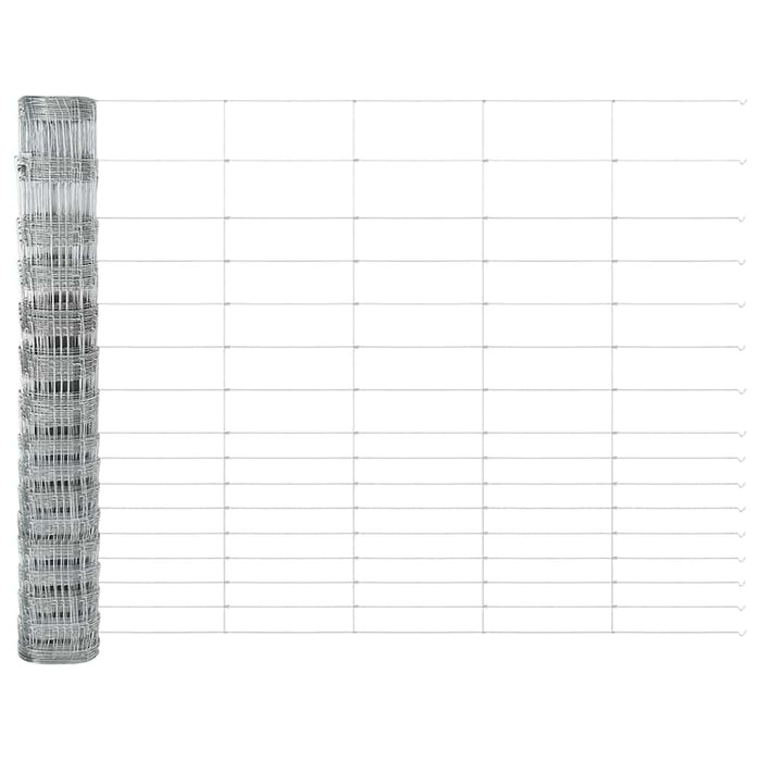 Gard pentru teren 1,2 x 50 m din oțel galvanizat - WALTI WALTI