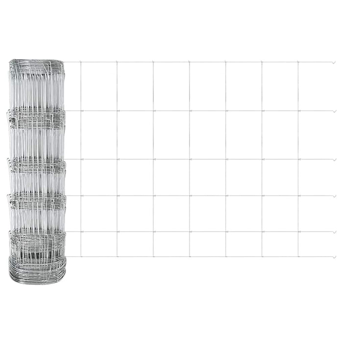 Gard pentru teren 0.8 x 100 m, oțel galvanizat - WALTI WALTI