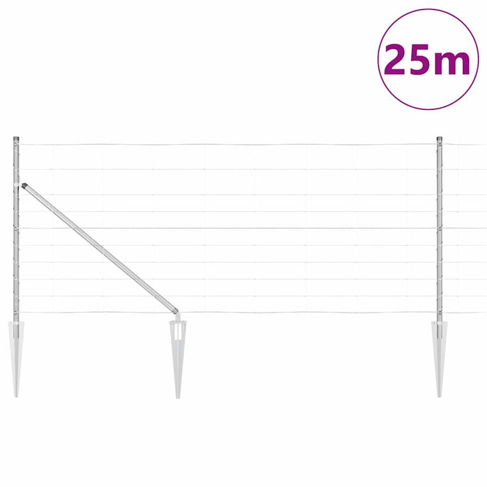 Gard de Teren 1x25 m Oțel Galvanizat - WALTI WALTI