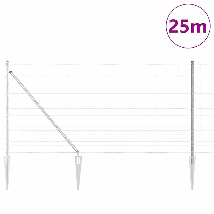 Gard de Teren 1.2x25 m Oțel Zincat - WALTI WALTI