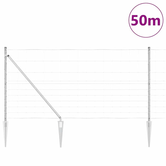 Plasa de câmp 1,2x50 m din oțel galvanizat - WALTI WALTI