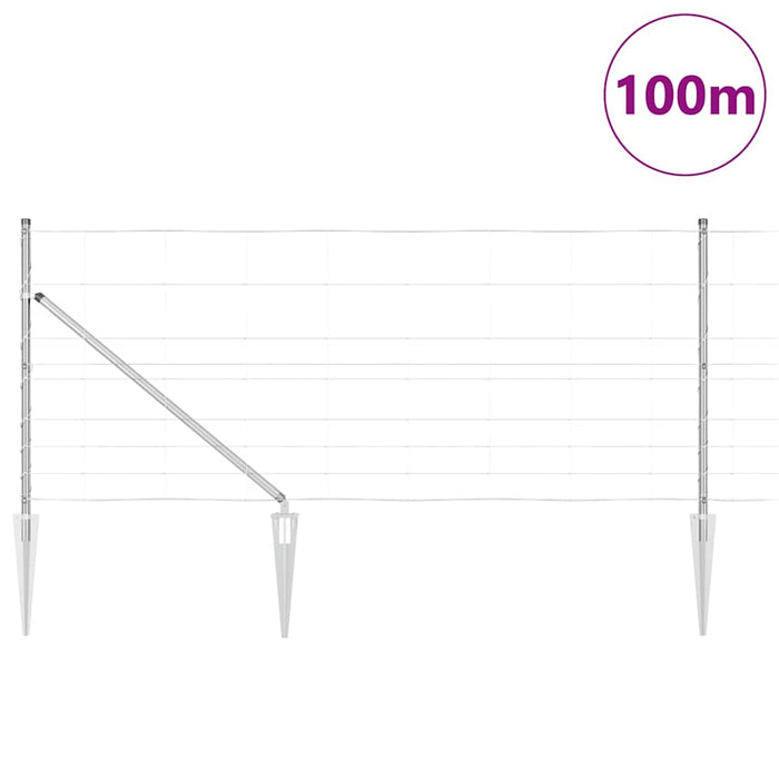 Gard de câmp 1x100 m Oțel galvanizat - WALTI WALTI
