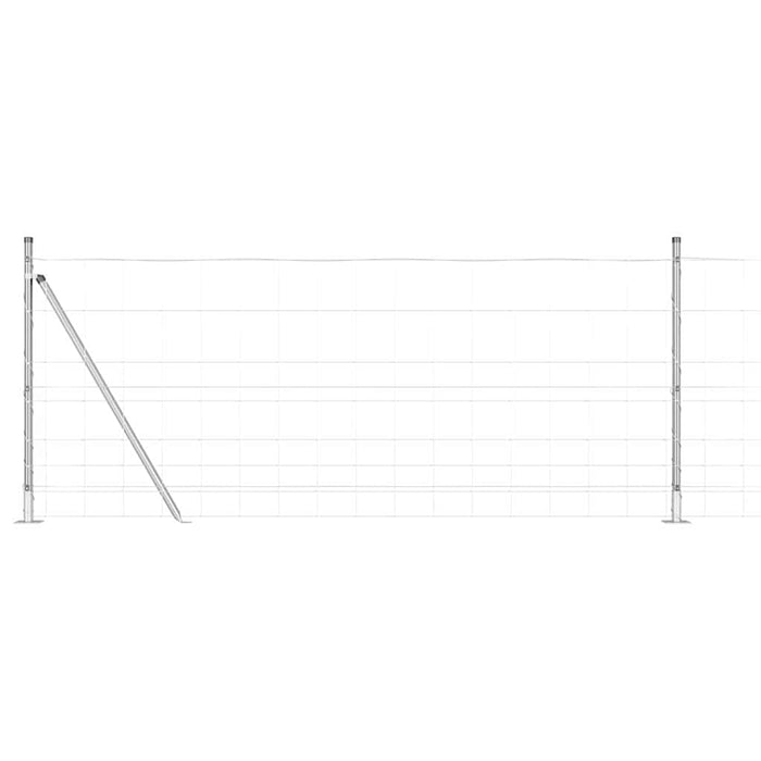 Gard de câmp 1x25 m Oțel galvanizat - WALTI WALTI