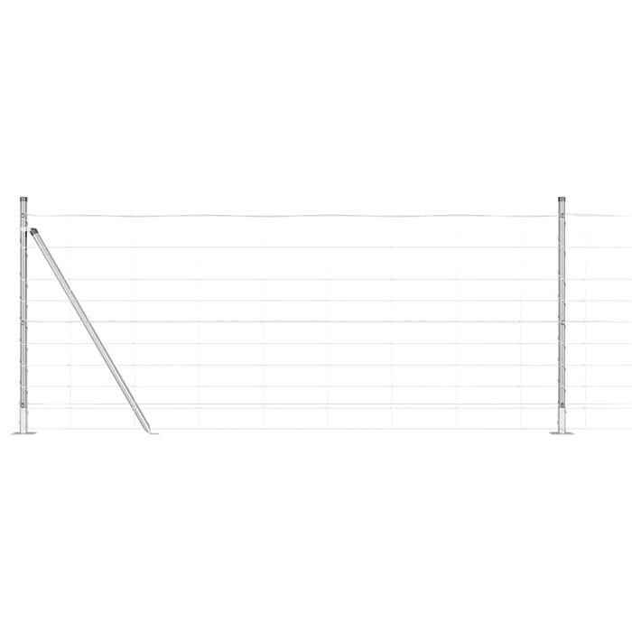 Gard de Câmp 1x25 m Oțel Galvanizat - WALTI WALTI