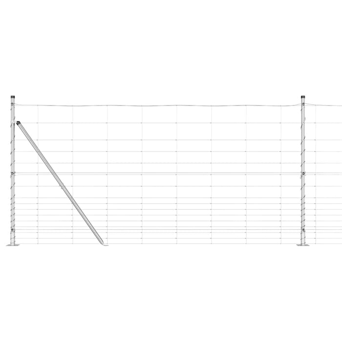 Gard pentru câmp 1.2x25 m din oțel zincat - WALTI WALTI