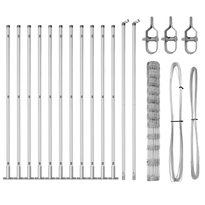 Gard pentru teren 1.4 x 25m din oțel galvanizat - WALTI WALTI