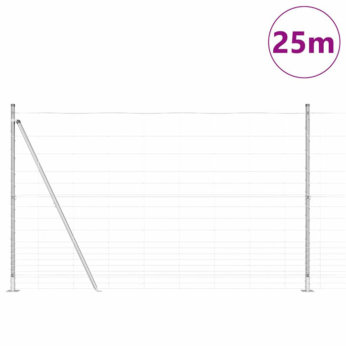 Gard de câmp 1,5x25 m din oțel galvanizat - WALTI WALTI